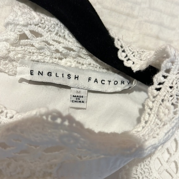 White lace cotton blouse - Picture 5 of 6